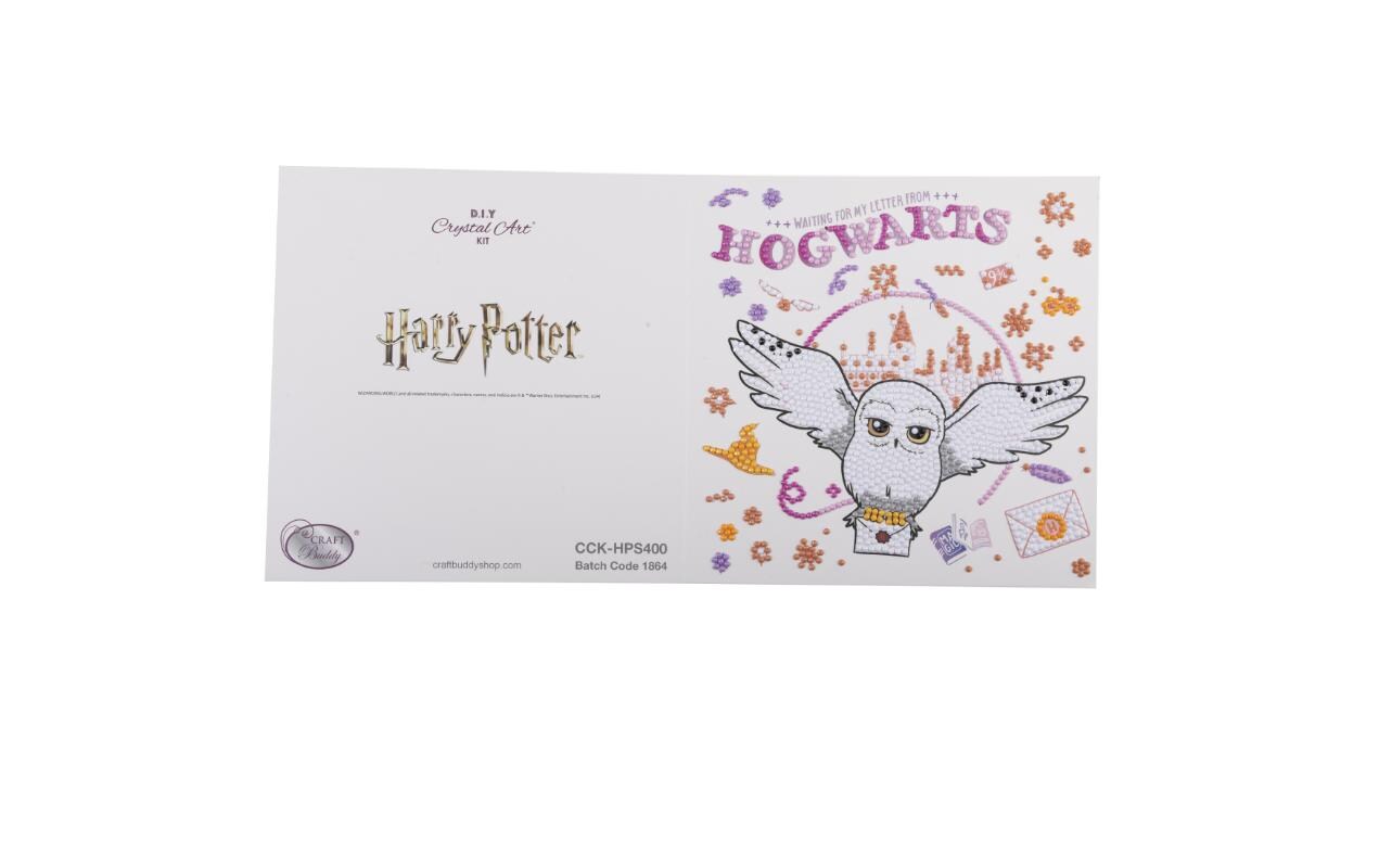 CRAFT Buddy Bastelset Crystal Art Card Hogwarts & Hedwig