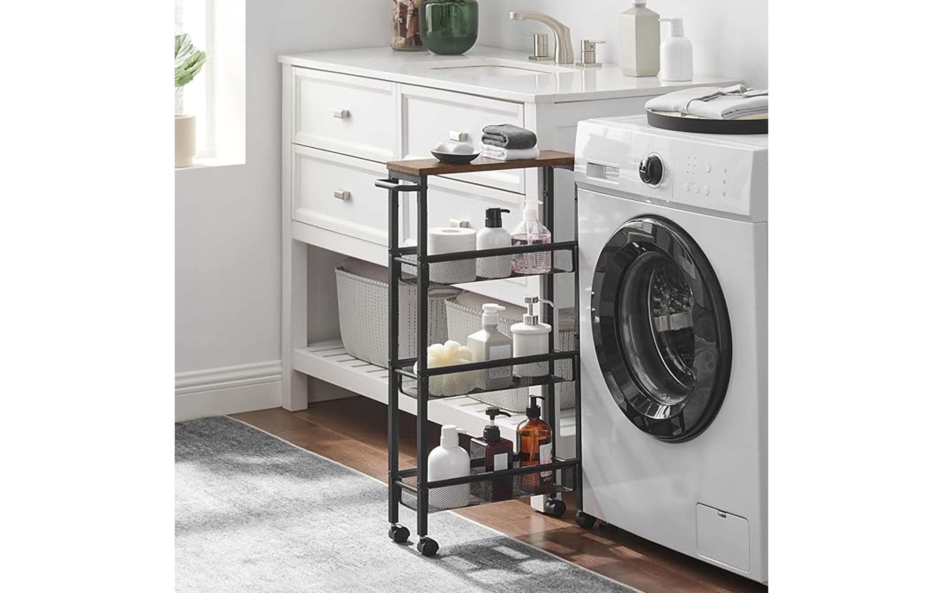 relaxdays Nischenwagen 77 x 13 x 45.5 cm Schwarz