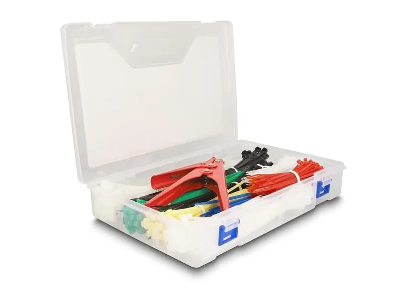 Delock Kabelbinder Sortimentsbox mit Kabelbinderzange 600-teilig Delock Kabelbinder Sortimentsbox mit Kabelbinderzange 600-teilig