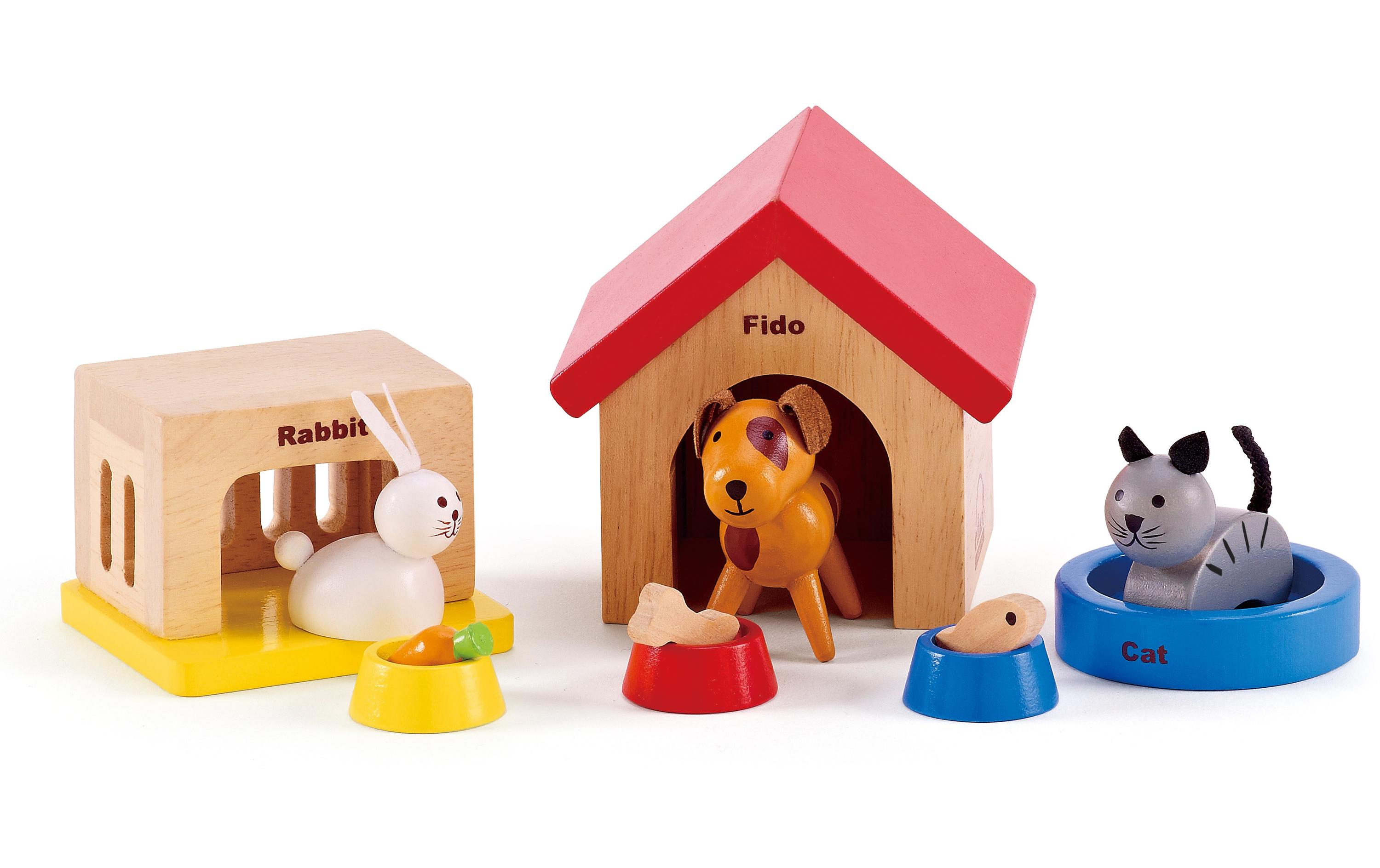 Hape Puppenhausmöbel Haustiere