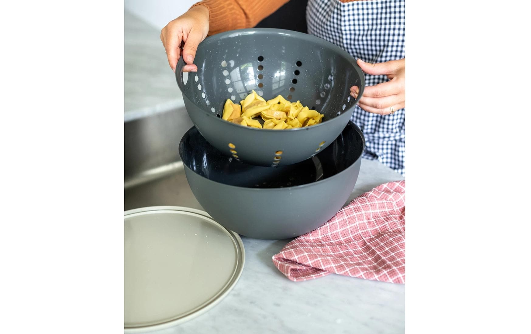 Koziol Abtropfsieb Palsby L Flower Blue