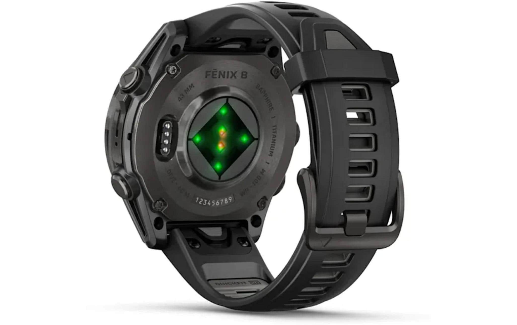 GARMIN Sportuhr Fenix 8 AMOLED Sapphire, 43 mm Dunkelgrau GARMIN Sportuhr Fenix 8 AMOLED Sapphire, 43 mm Dunkelgrau