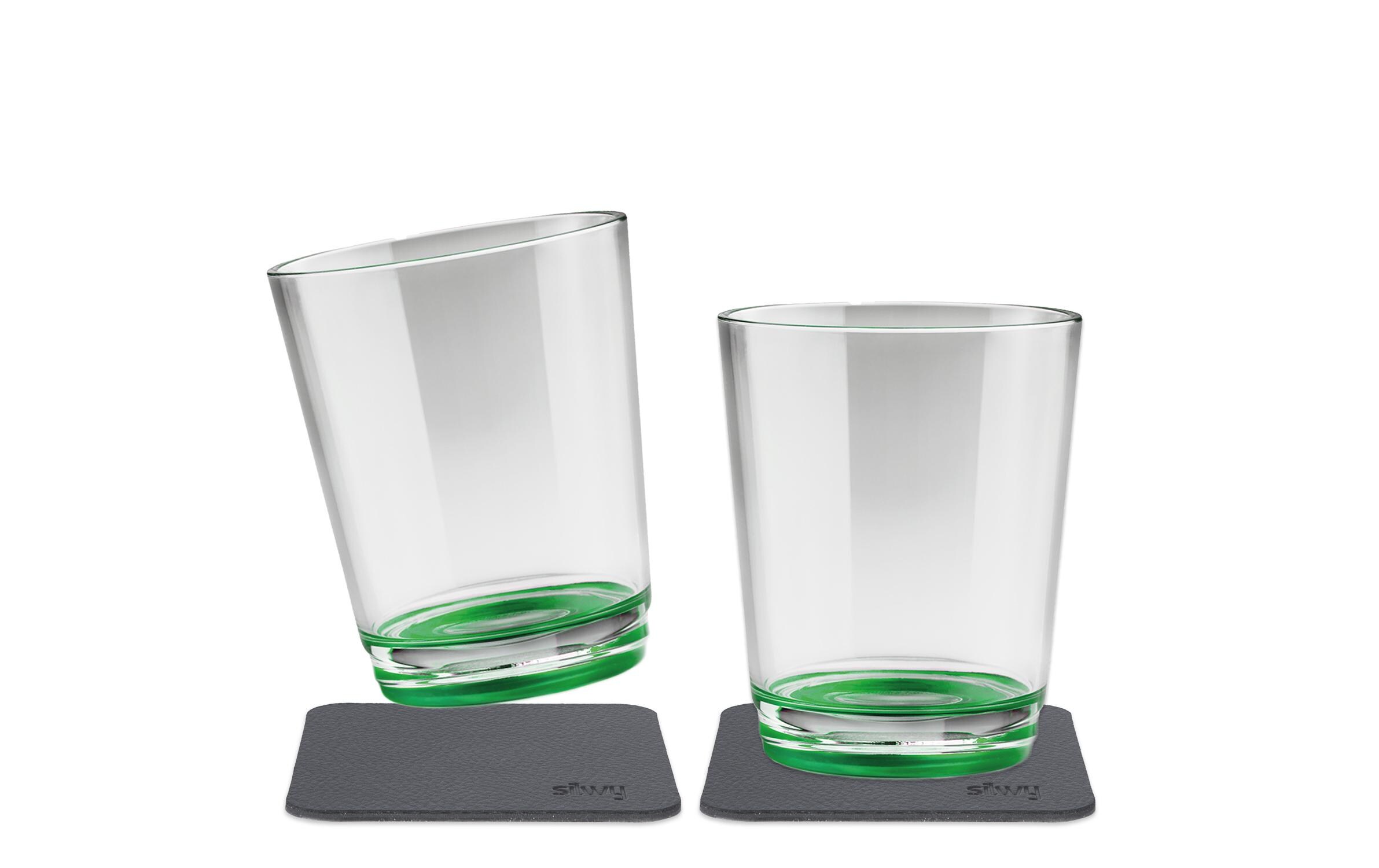 Silwy Outdoor-Becher Sour Green 2er-Set magnetisch Silwy Outdoor-Becher Sour Green 2er-Set magnetisch