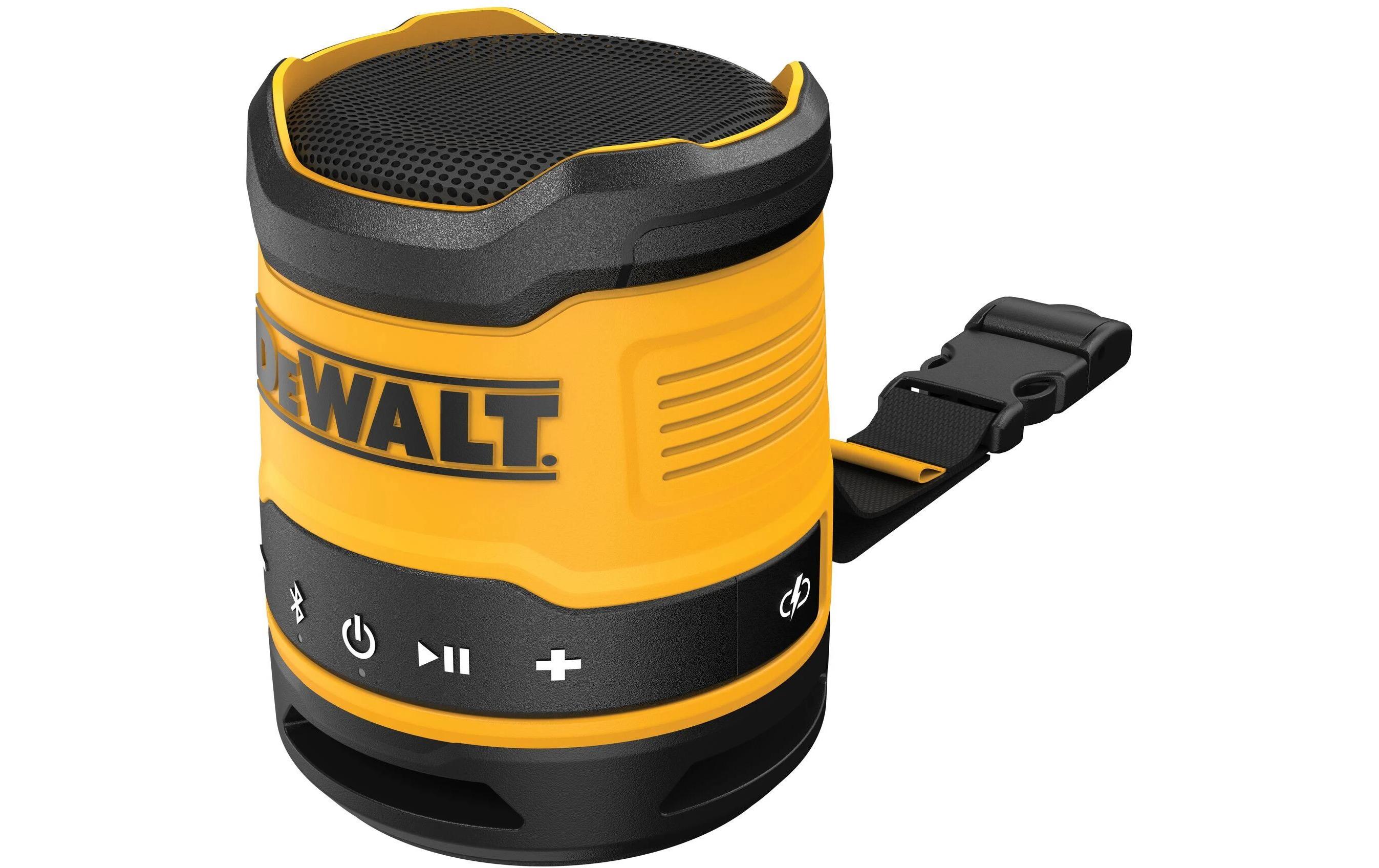 DEWALT Bluetooth Speaker USB-C Rechargeable Gelb