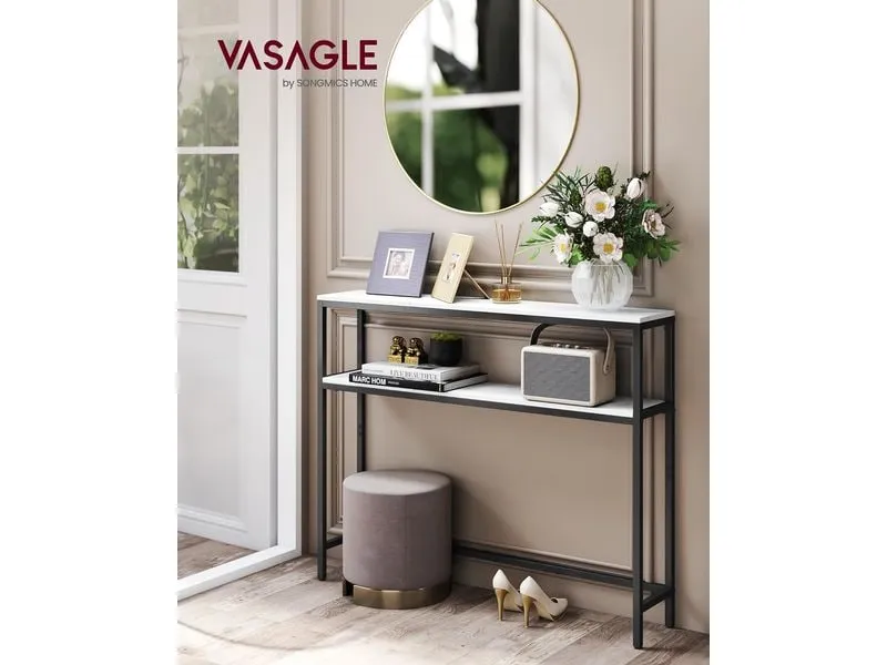 VASAGLE Konsolentisch 100 x 80.5 cm, Weiss