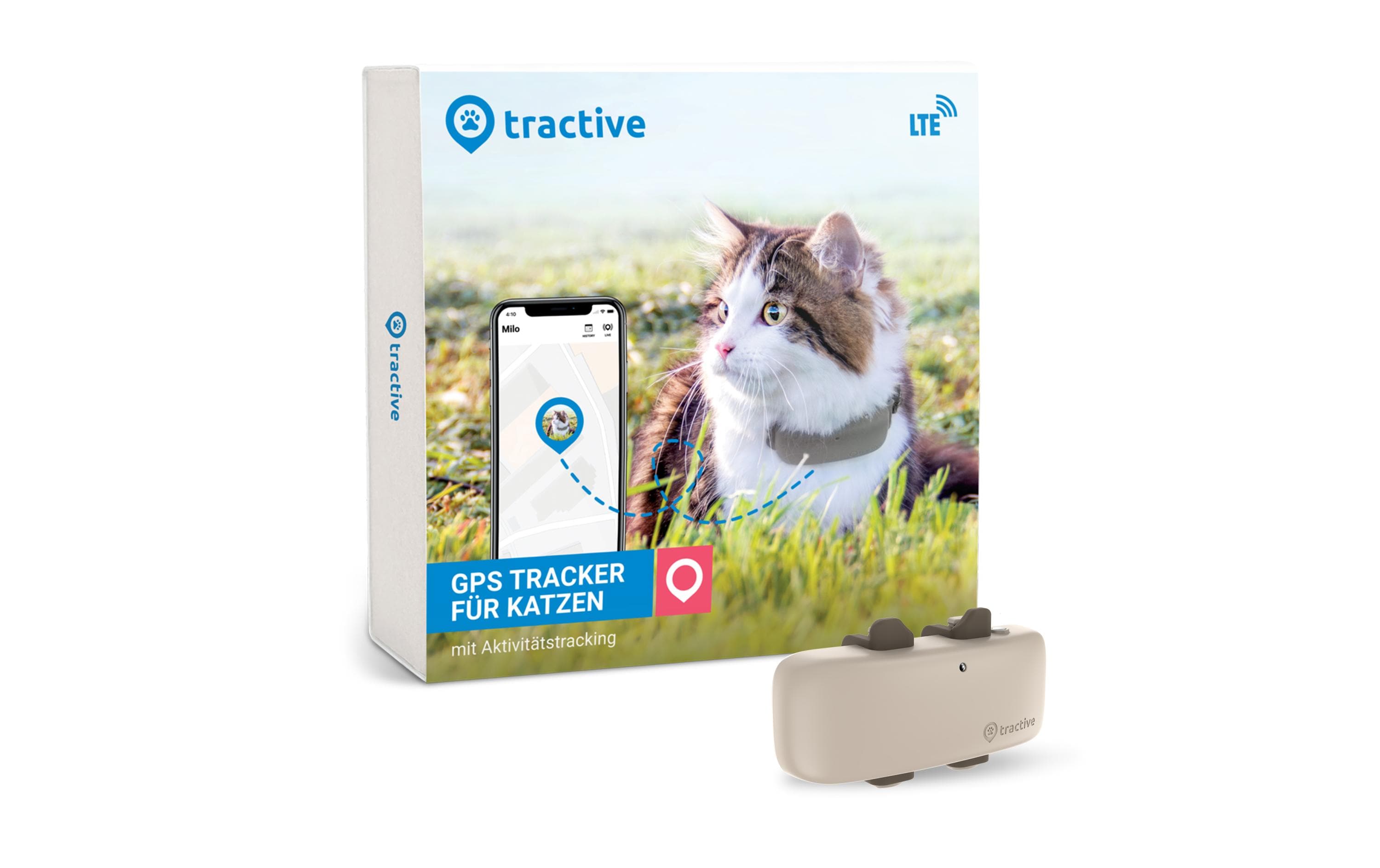 tractive GPS-Tracker LTE für Katzen