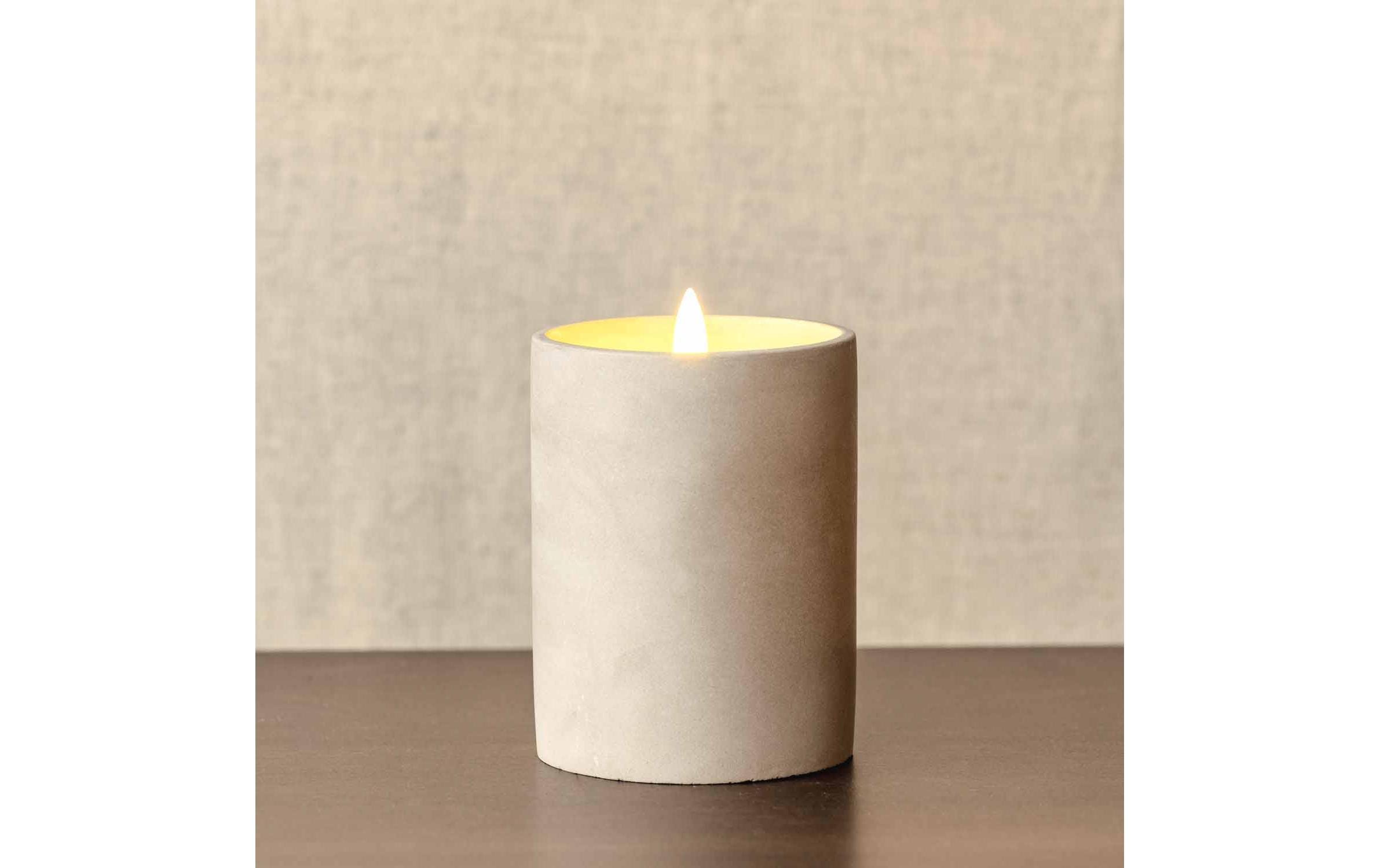 Leonardo Kerze Silenzio LED, 10 cm, Grau