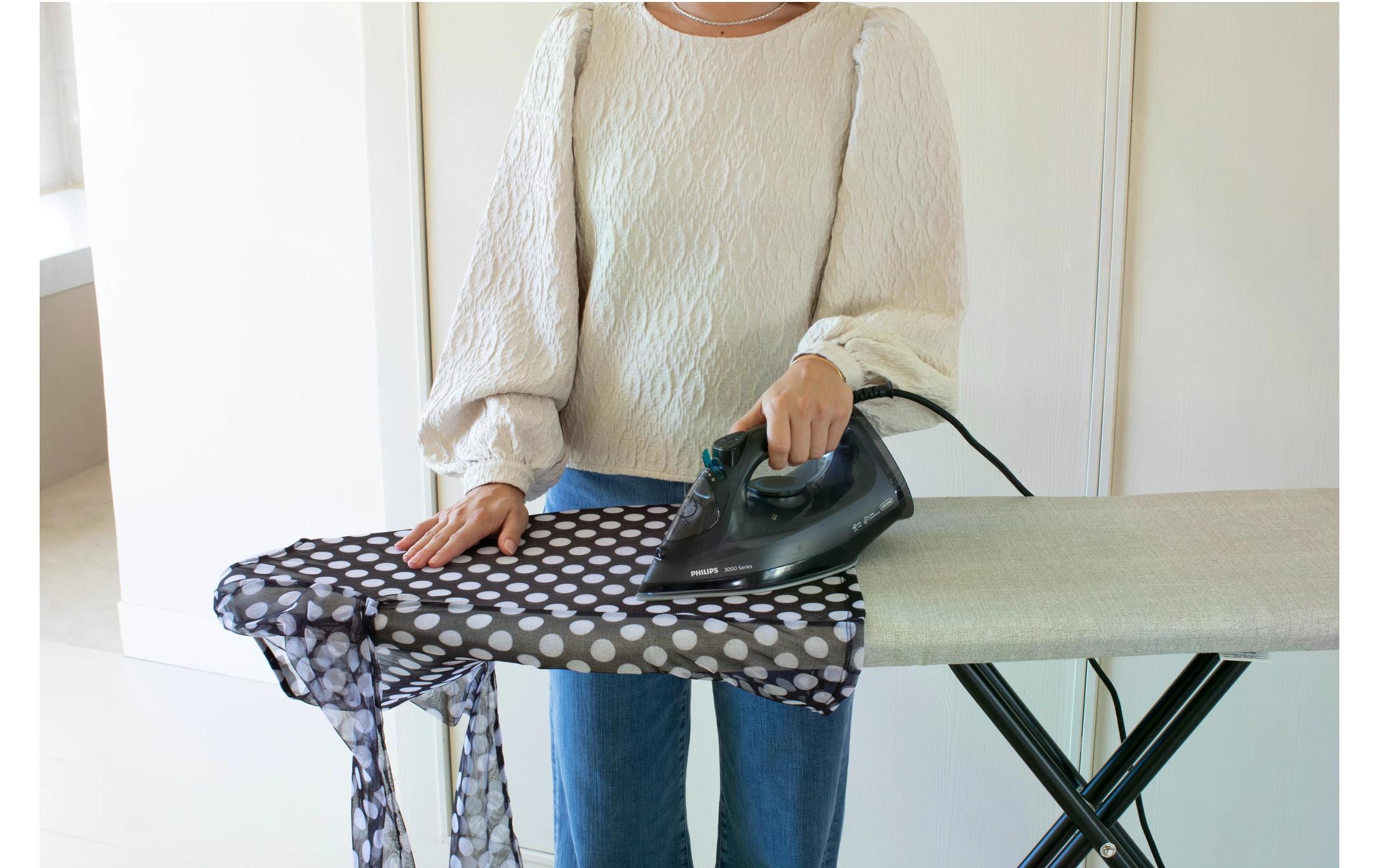 Brabantia Bügeltisch mit Dampfbügeleisenablage Denim Grey 124 x 38 cm