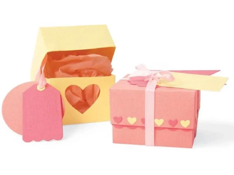 Sizzix Sizzix Thinlits Plus Stanzset, 10er-Pack, Box und Etiketten