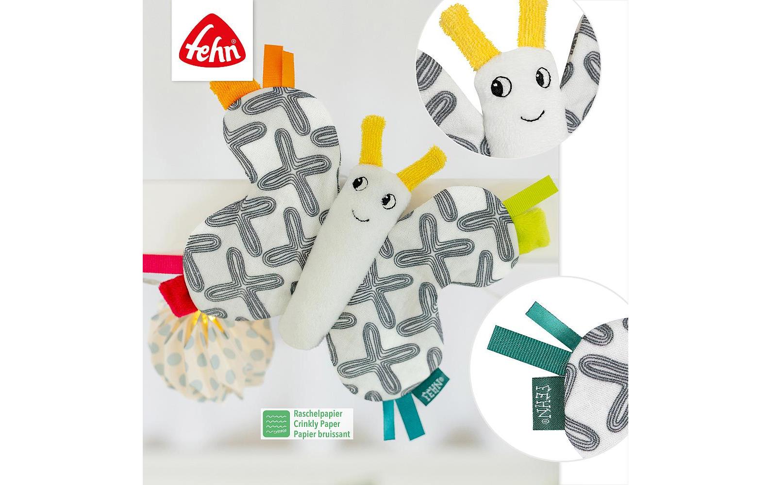 fehn Greifling Knister-Schmetterling Mehrfarbig