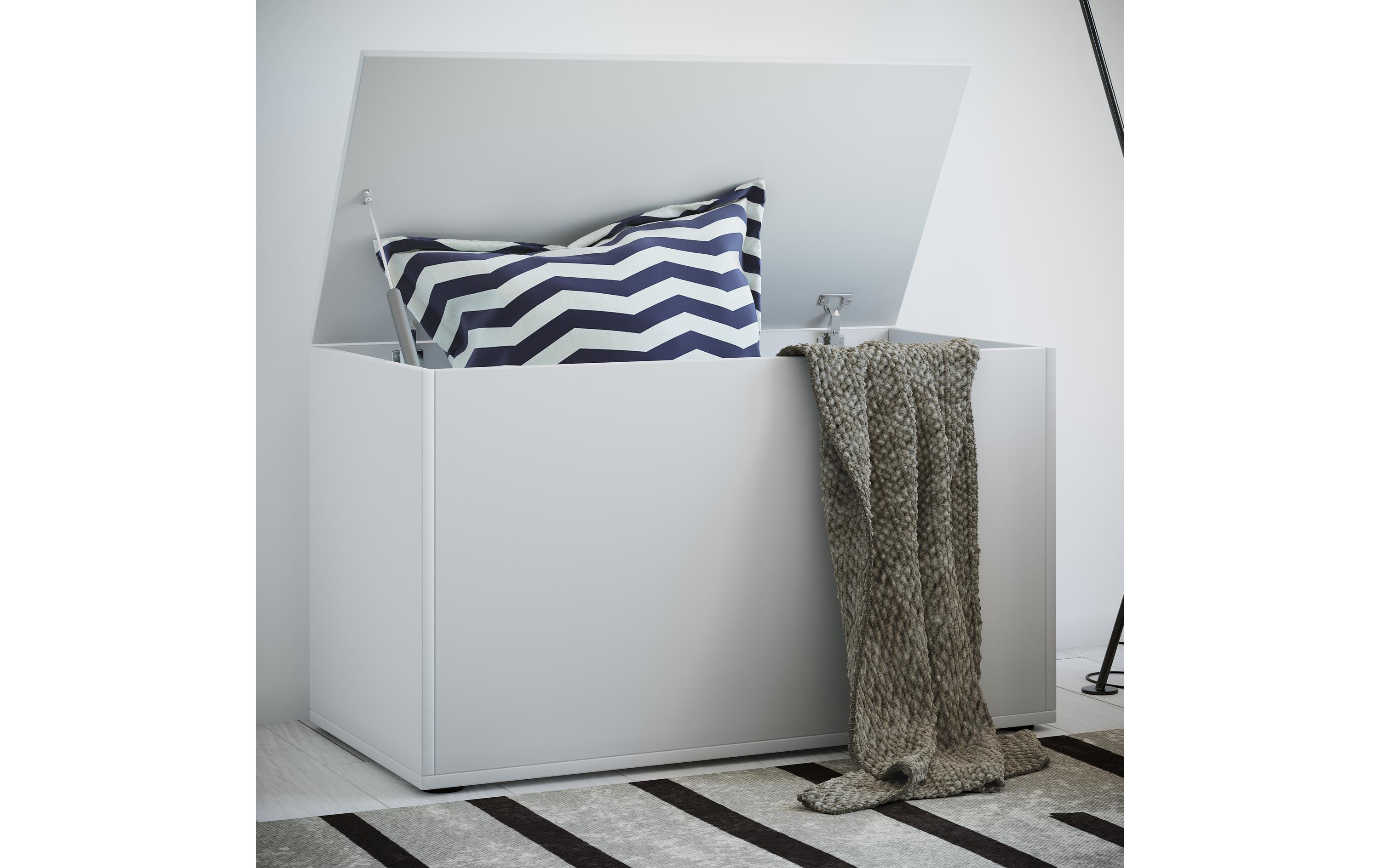 VCM Sitztruhe Bendola 82 x 49 cm, Weiss