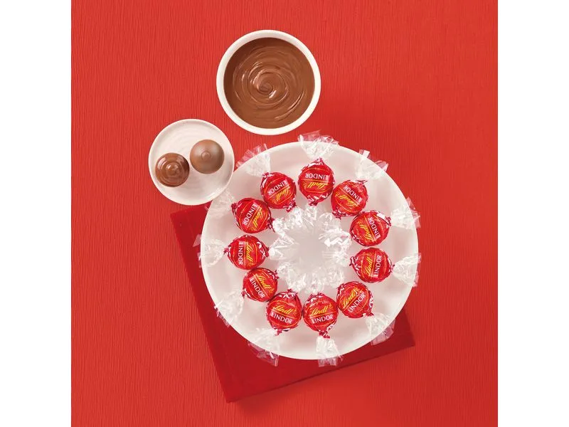 Lindt Schokoladen-Pralinen Lindor Kugeln Milch Herz 62 g