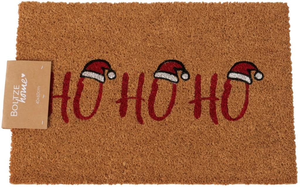 Boltze Fussmatte HoHoHo 40 cm x 60 cm