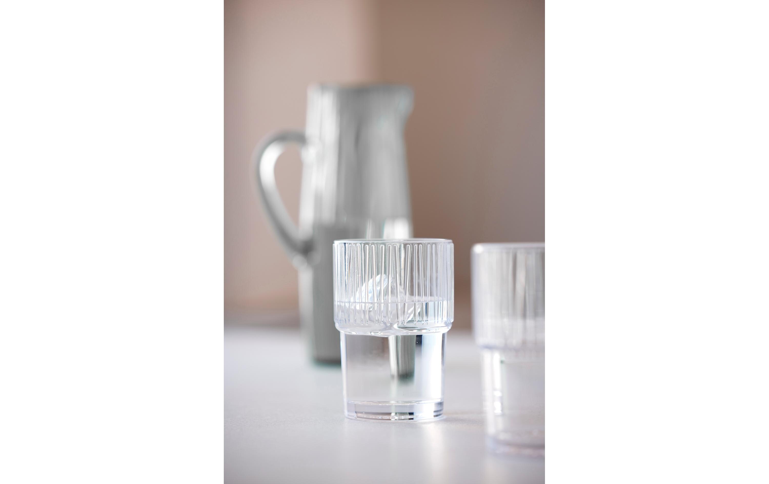 Bitz Latte Macchiato Becher Kusintha 380 ml, 4 Stück, Transparent