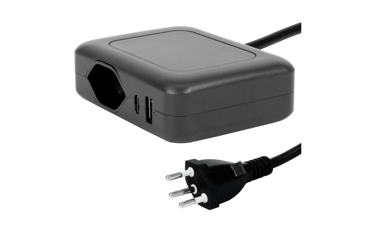 STEFFEN Ladestation IQ 1 x T13 + 1 x USB-A/C, Schwarz