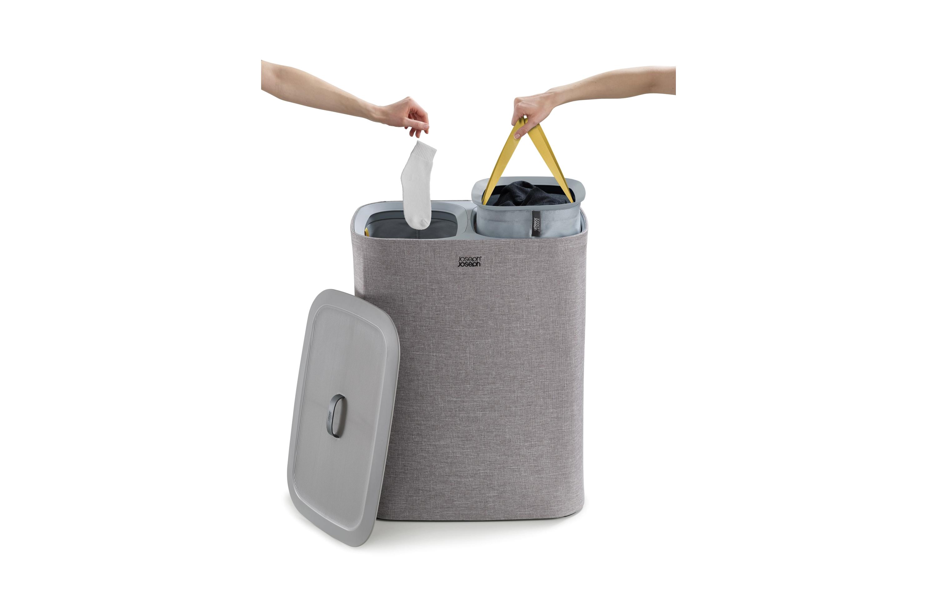 Joseph Joseph Wäschesammler Tota 90 L, 2x 45 L, Grau