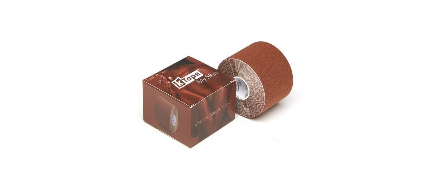 K-Tape My Skin dark brown 5 cm x 5 m Dunkelbraun
