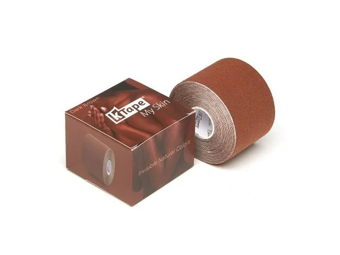 K-Tape My Skin dark brown 5 cm x 5 m Dunkelbraun