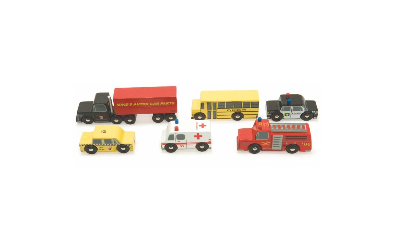 LE TOY VAN Spielzeugfahrzeug New York Car Set LE TOY VAN Spielzeugfahrzeug New York Car Set