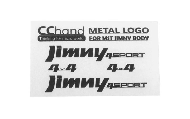 RC4WD Aufkleber Metal Emblems MST 1/10 CMX Jimny J3 Schwarz