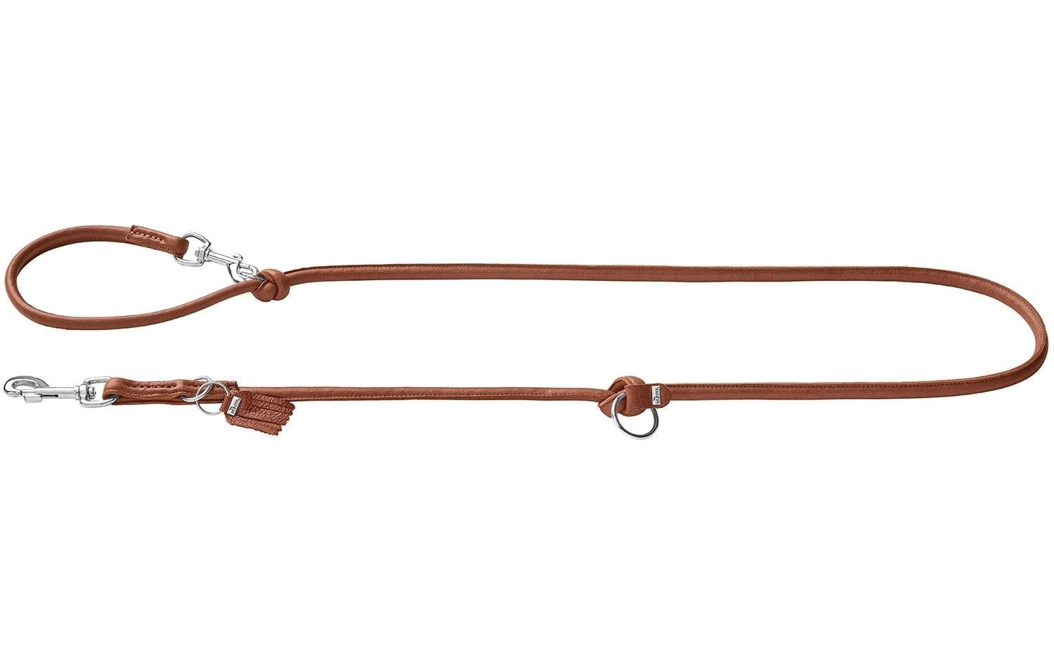 Hunter V-Leine Round München 10/200, Rindsleder, Cognac