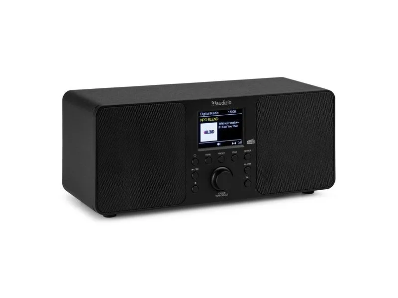 Audizio Genua DAB+/FM Radio mit BT, Stereo, Schwarz
