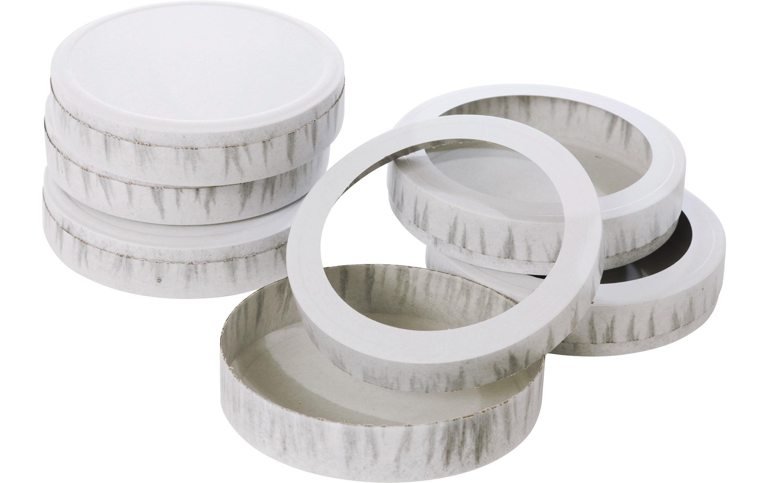 Folia Laternen-Bastelset 11 cm, 10 Paar, Weiss Folia Laternen-Bastelset 11 cm, 10 Paar, Weiss