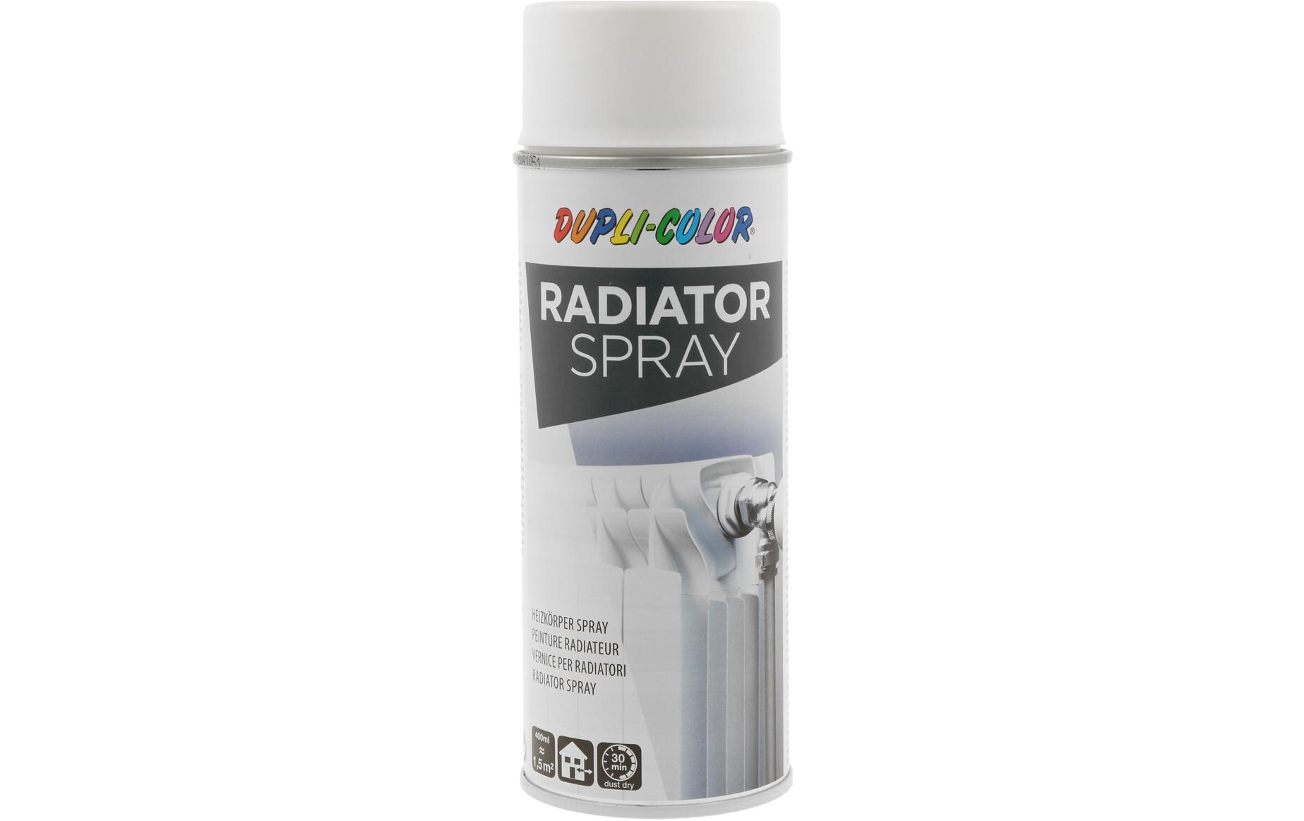 DUPLI-COLOR Sprühfarbe Radiator Spray seidenmatt Weiss, 400 ml DUPLI-COLOR Sprühfarbe Radiator Spray seidenmatt Weiss, 400 ml