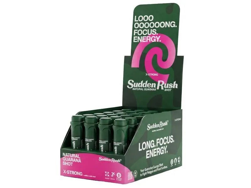 SuddenRush Shot X-Strong Guarana Natural Energy 24 x 1840 mg
