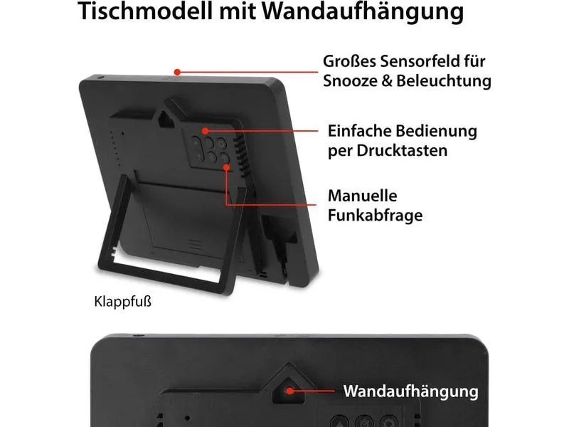 ADE Wanduhr XL, Schwarz/Weiss ADE Wanduhr XL, Schwarz/Weiss