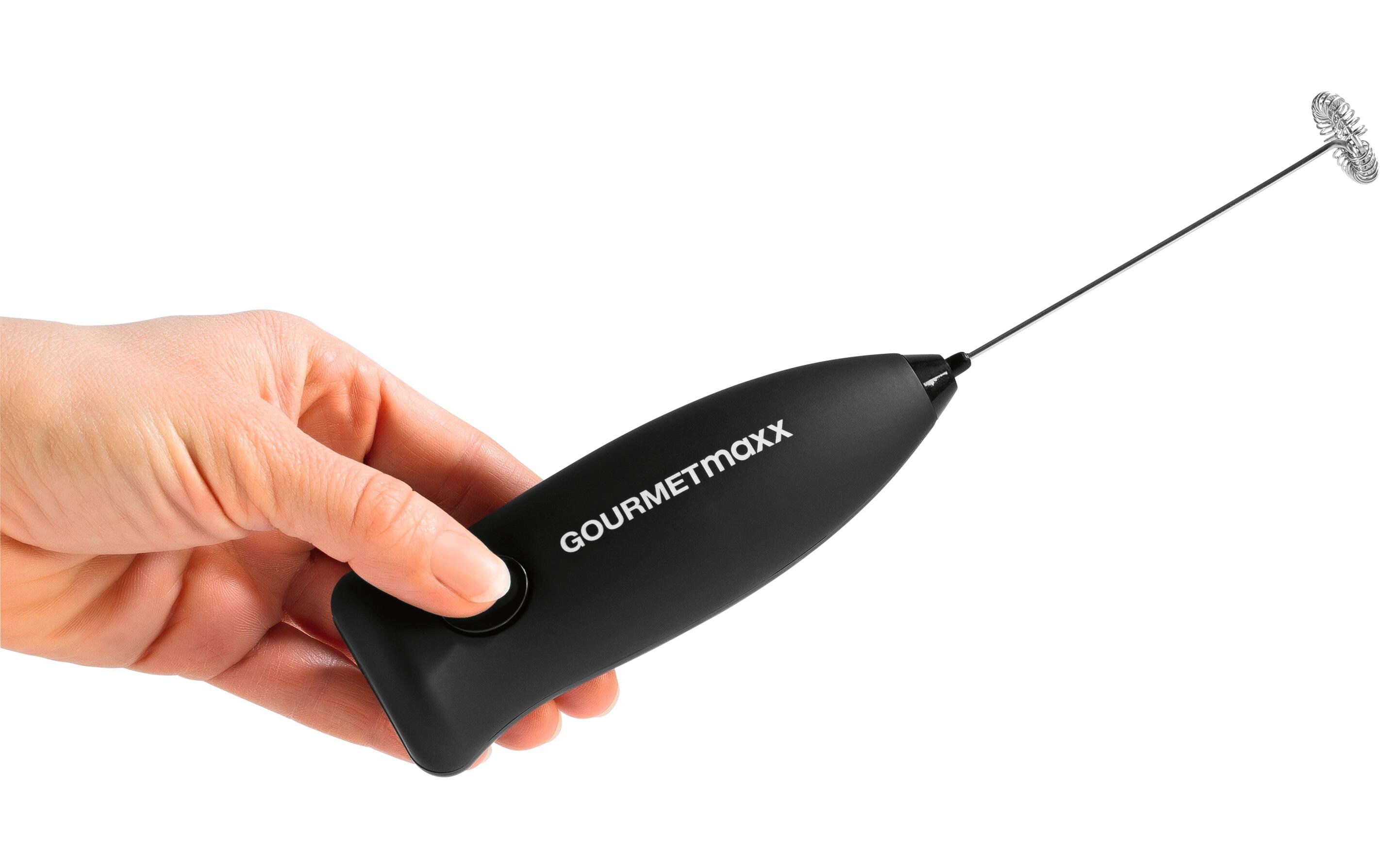 GOURMETmaxx Milchschäumer 3 V schwarz Schwarz