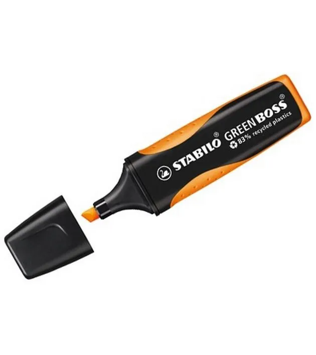 STABILO Textmarker Greenboss Orange/Schwarz, 10 Stück STABILO Textmarker Greenboss Orange/Schwarz, 10 Stück