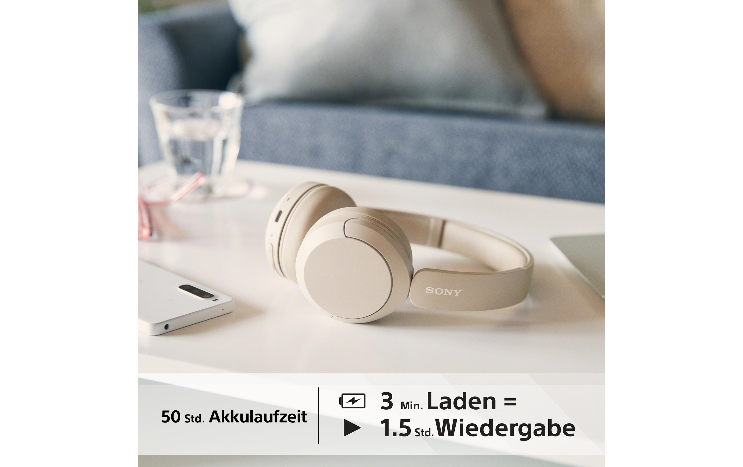 Sony Wireless Over-Ear-Kopfhörer WH-CH520 Beige