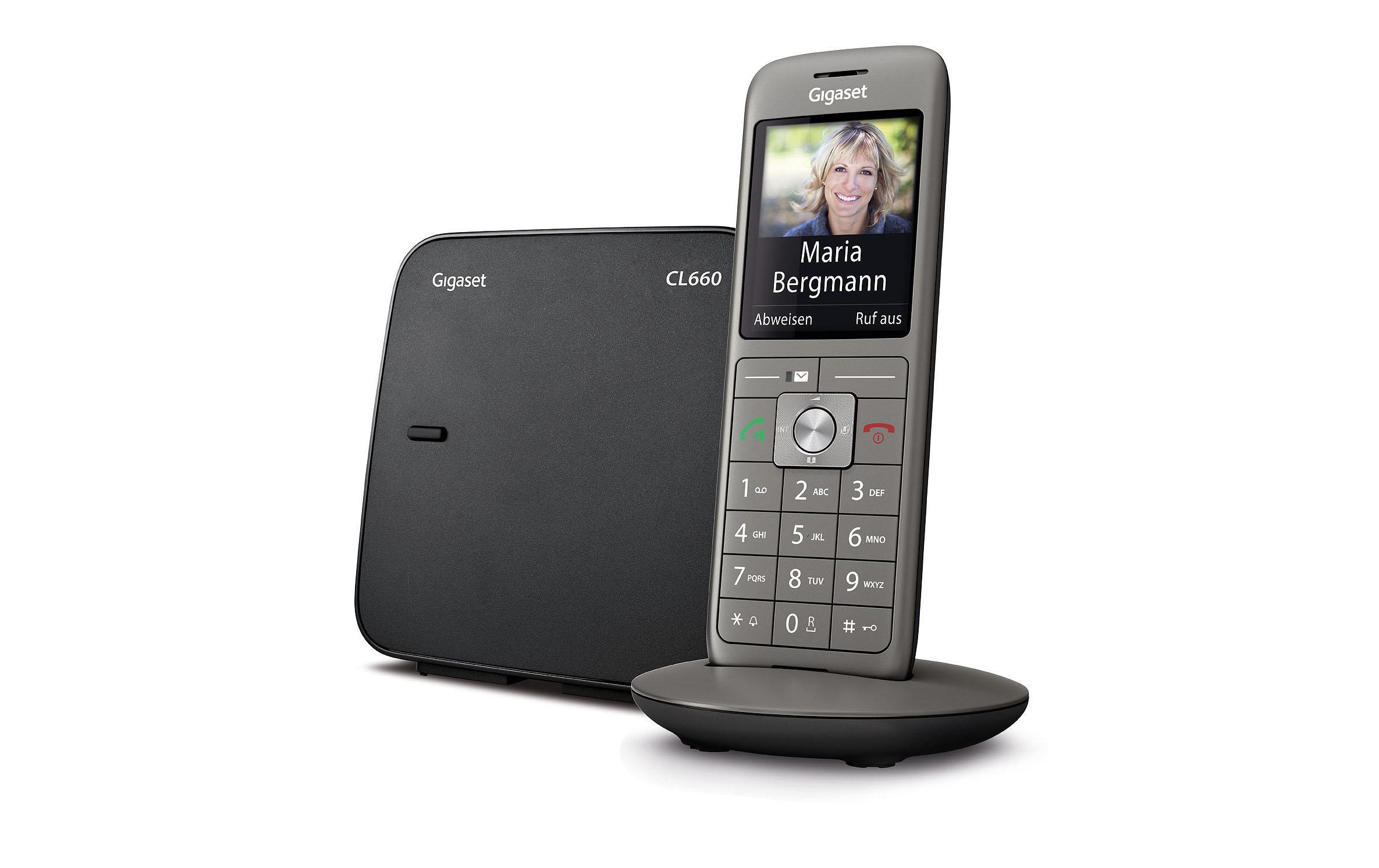 Gigaset Schnurlostelefon CL660 Silber