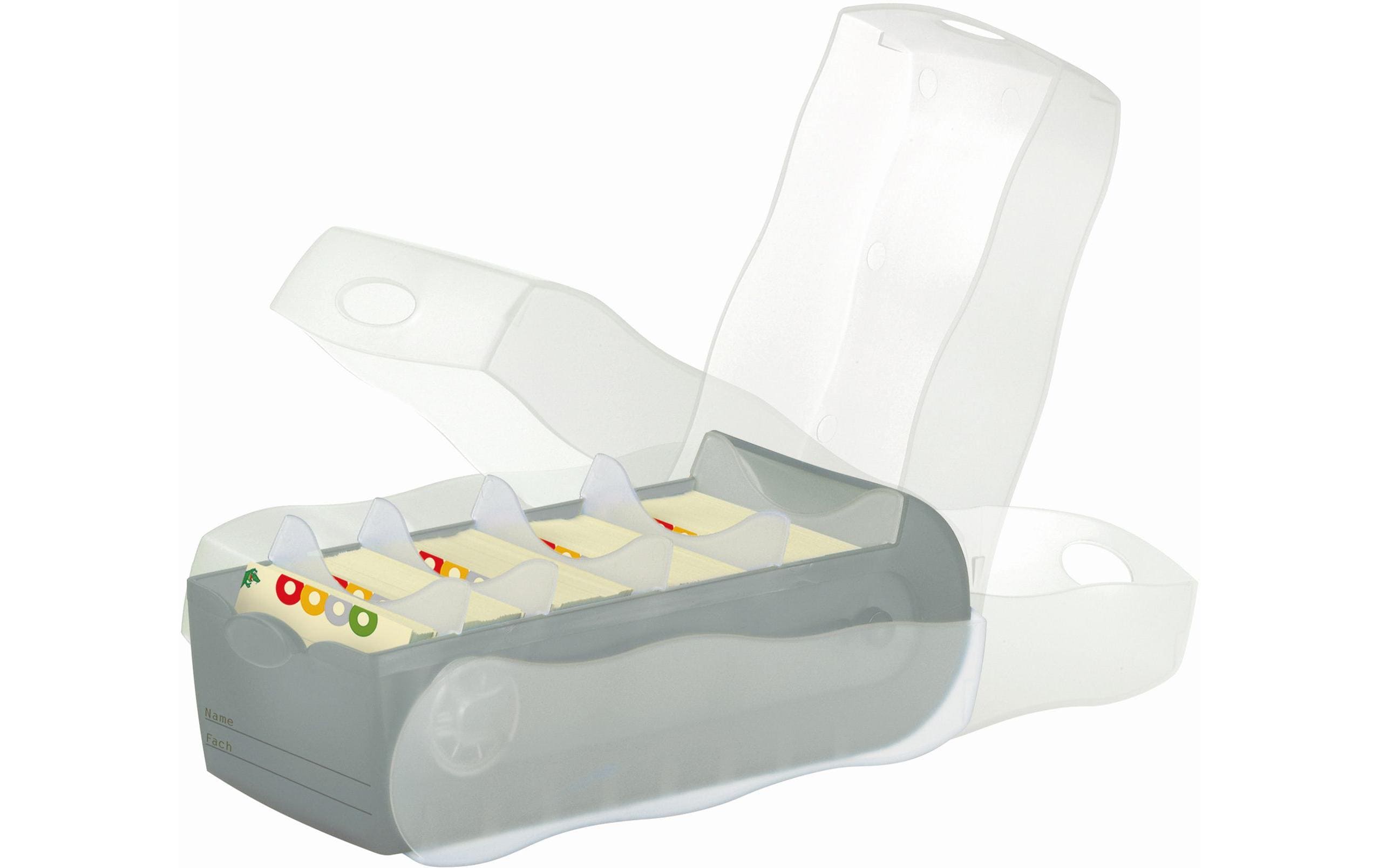 HAN Karteibox Croco A7, Grau