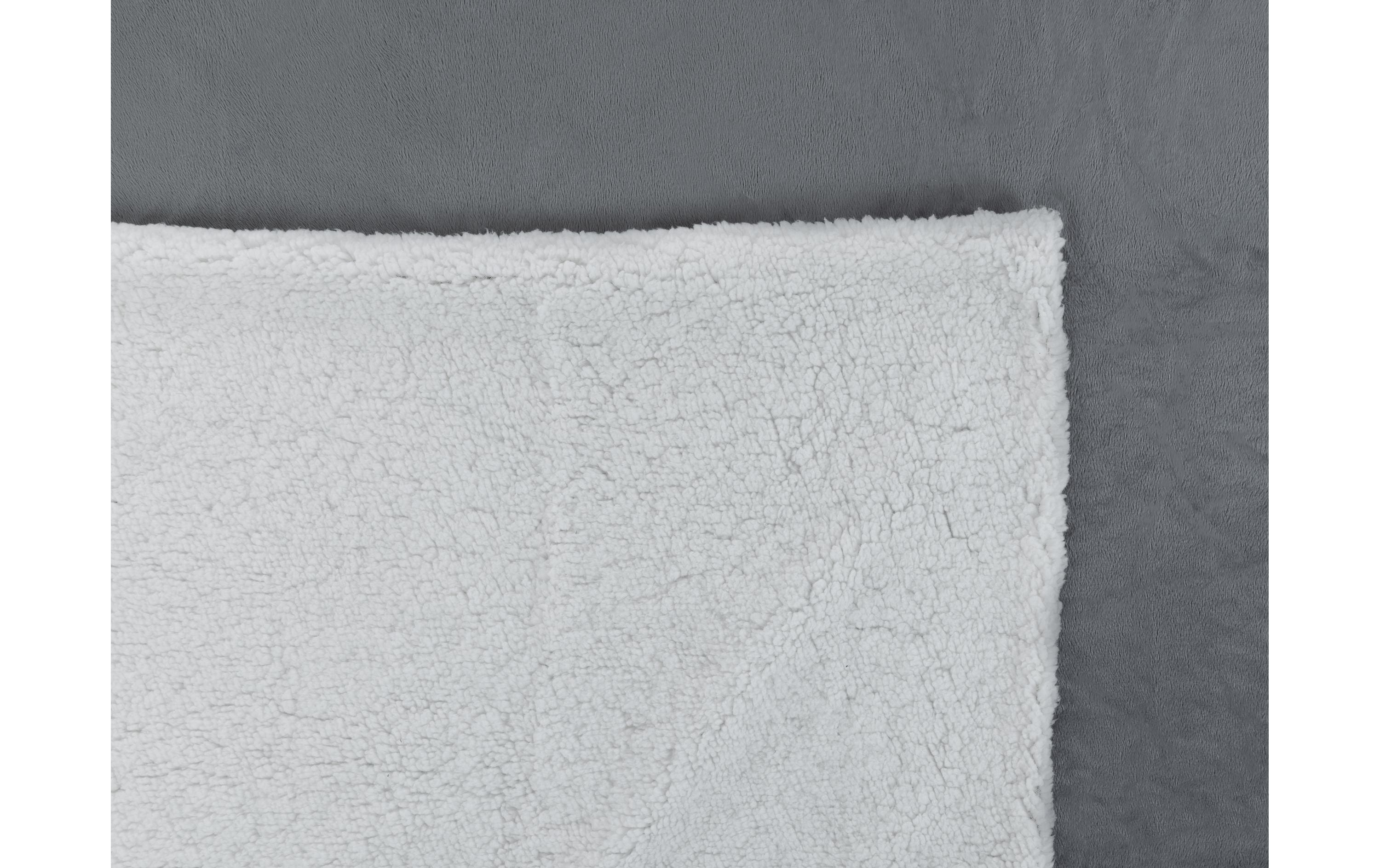COCON Duvetbezug Sherpa 160 x 210 cm, Grau