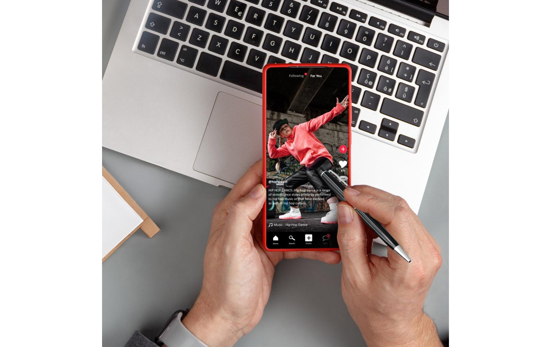 4smarts Eingabestift 2 in 1 Schwarz/Silber