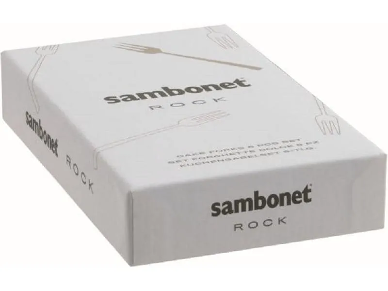 Sambonet Kuchengabel Rock 1 Stück, Champagner Sambonet Kuchengabel Rock 1 Stück, Champagner