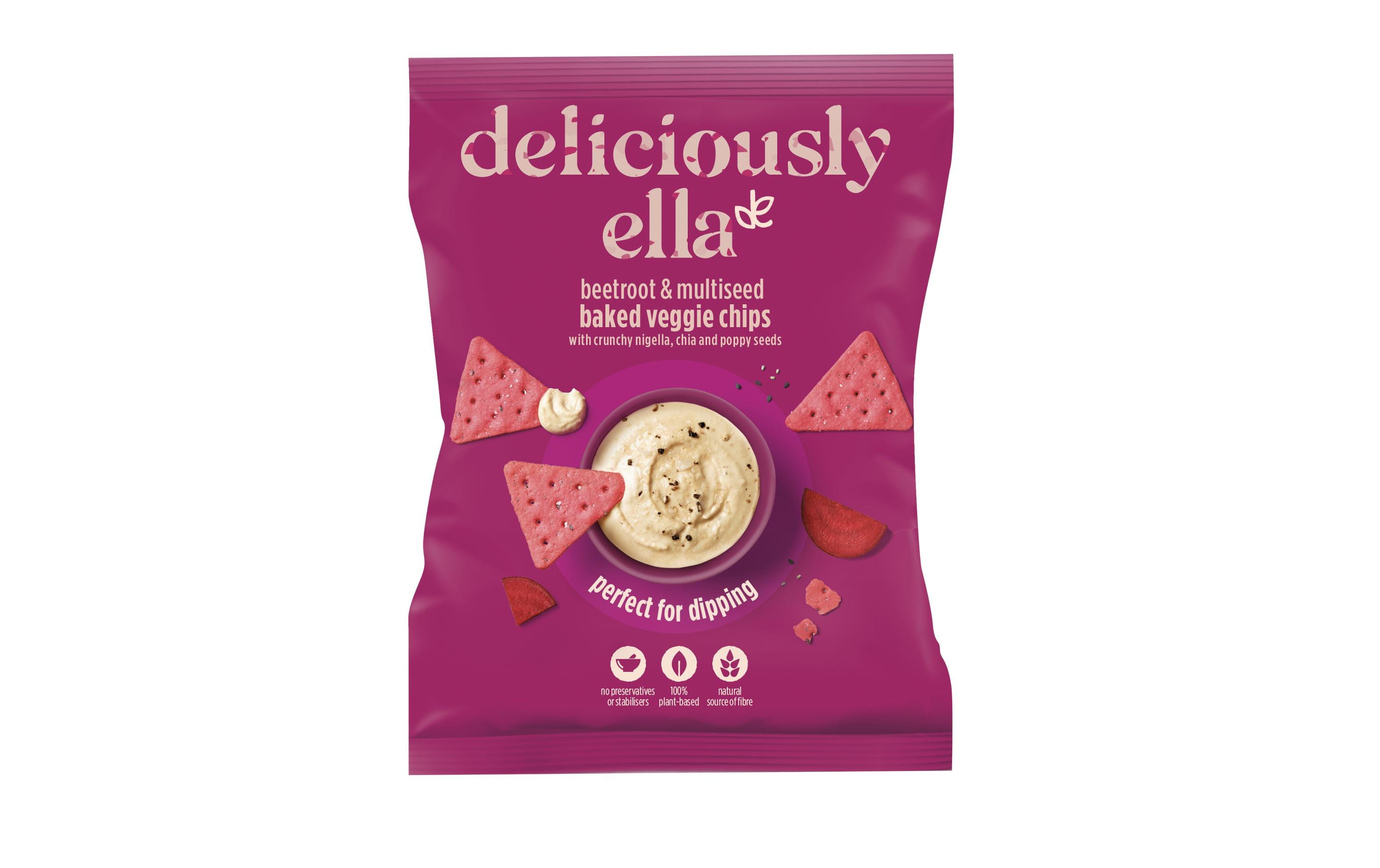 Deliciously Ella Beetroot & Multiseed Chips 100 g