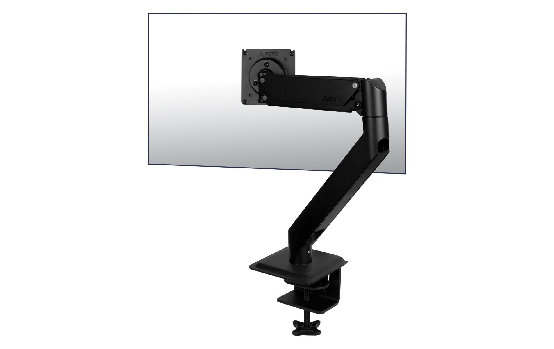Arctic Cooling Tischhalterung X1-3D bis 10 kg – Schwarz matt, Schwarz