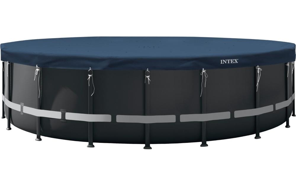 Intex Pool-Abdeckplane Allwetter-Deluxe 6.1 m x 20 cm, Dunkelblau