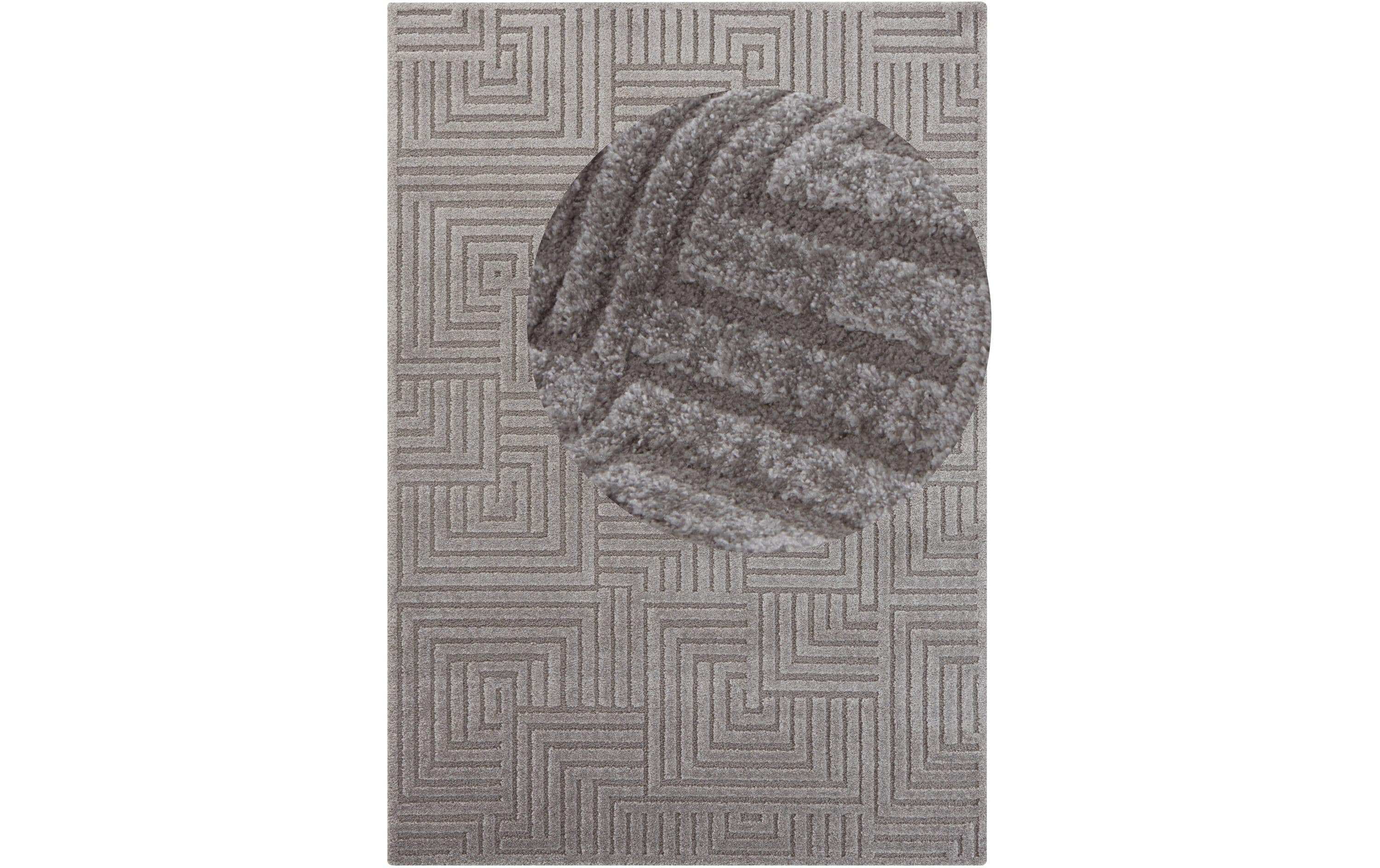 Elle Decoration Teppich Manipu 120 cm x 170 cm, Grey