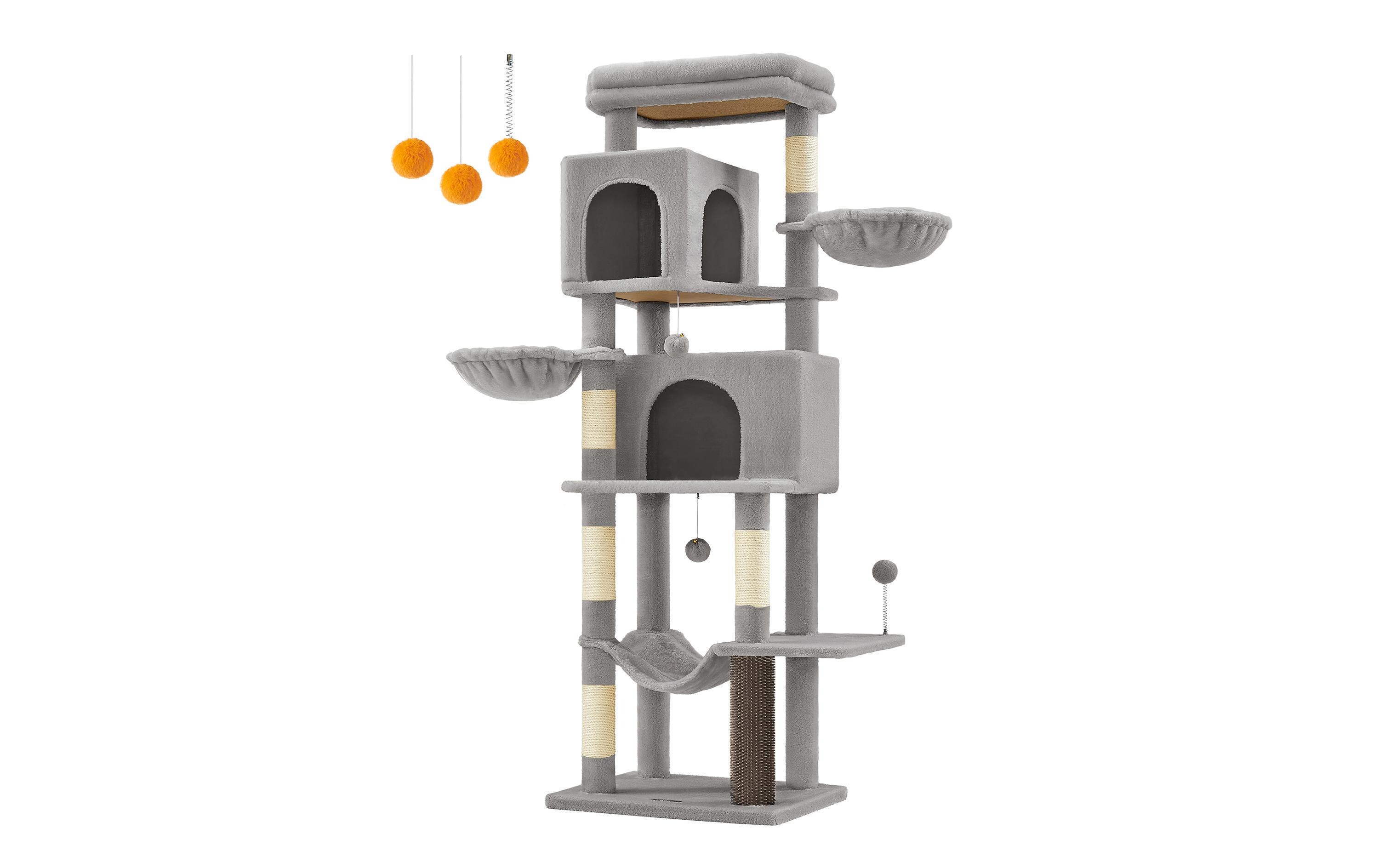 Feandrea Kratzbaum für Wohnungskatzen 178 cm, Taubengrau Feandrea Kratzbaum für Wohnungskatzen 178 cm, Taubengrau
