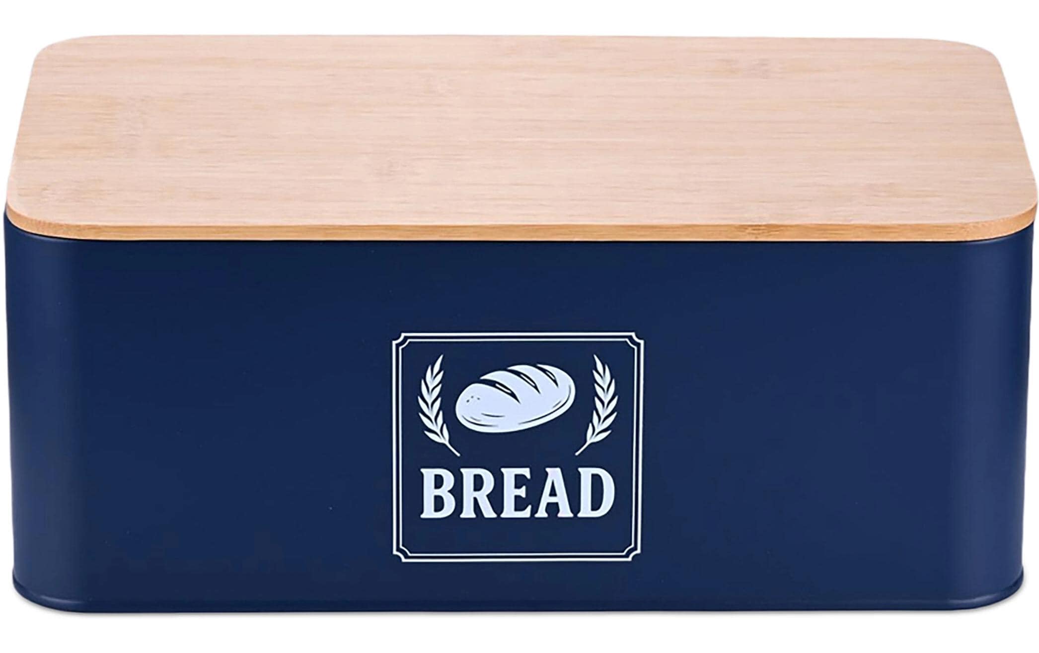 relaxdays Brotkasten Retro Blau