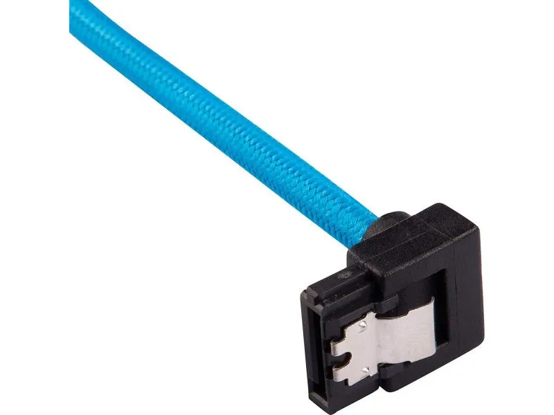 Corsair SATA3-Kabel Premium Set Blau 30 cm gewinkelt Corsair SATA3-Kabel Premium Set Blau 30 cm gewinkelt