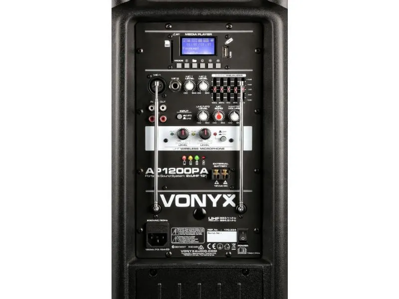 Vonyx PA-System AP1200PA Handmics Vonyx PA-System AP1200PA Handmics