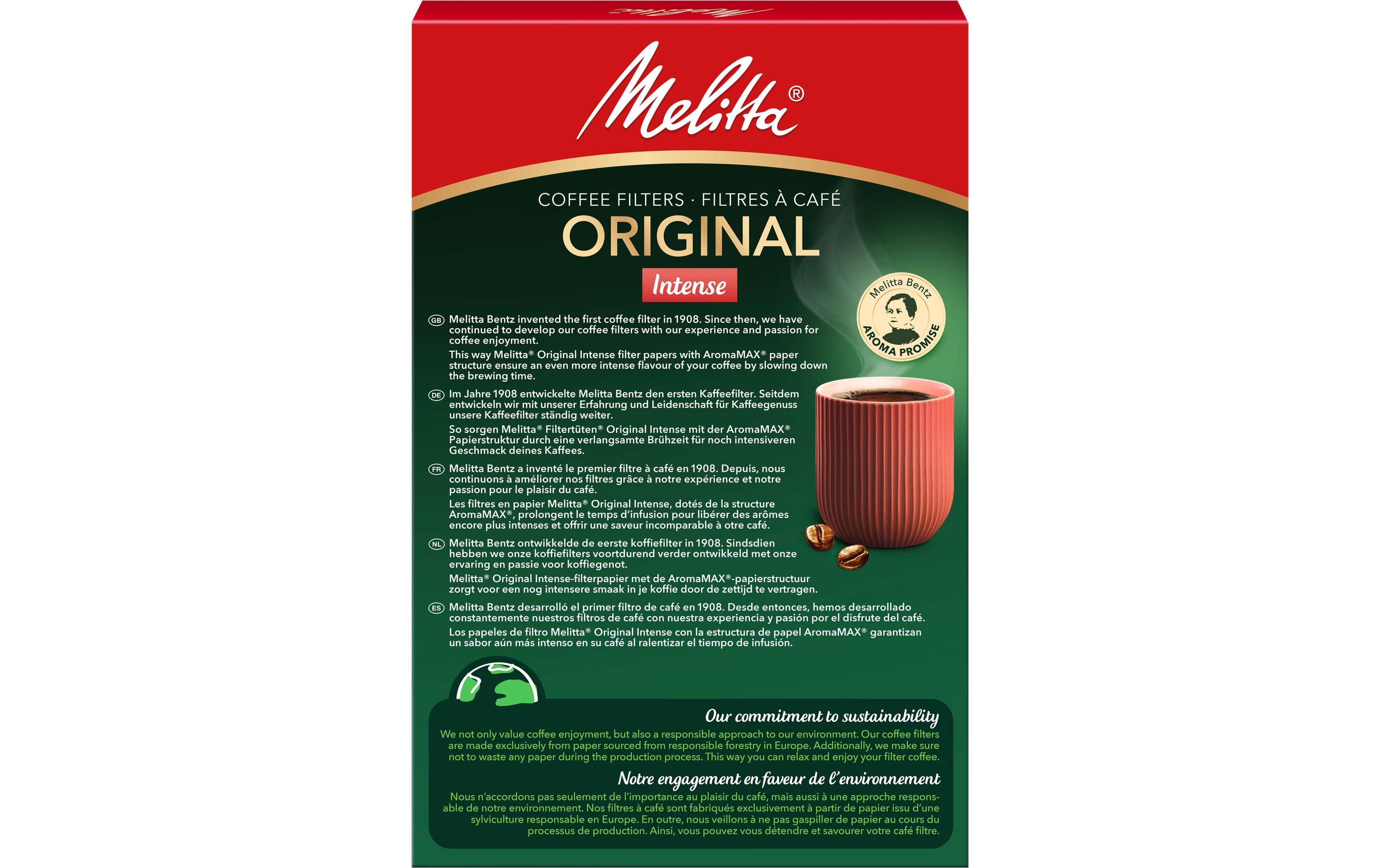 Melitta Filtertüte Intense 1 x 4, 80 Stück