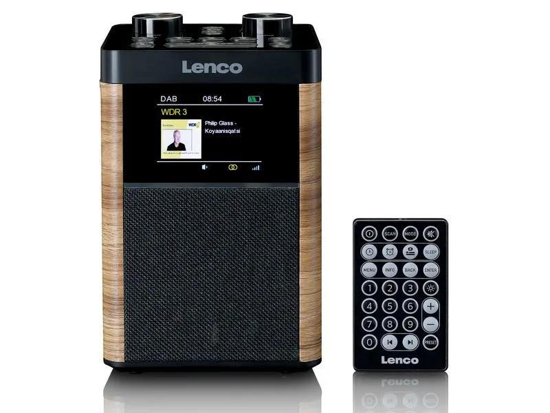 Lenco DAB+ Radio PDR-060WD Schwarz/Weiss