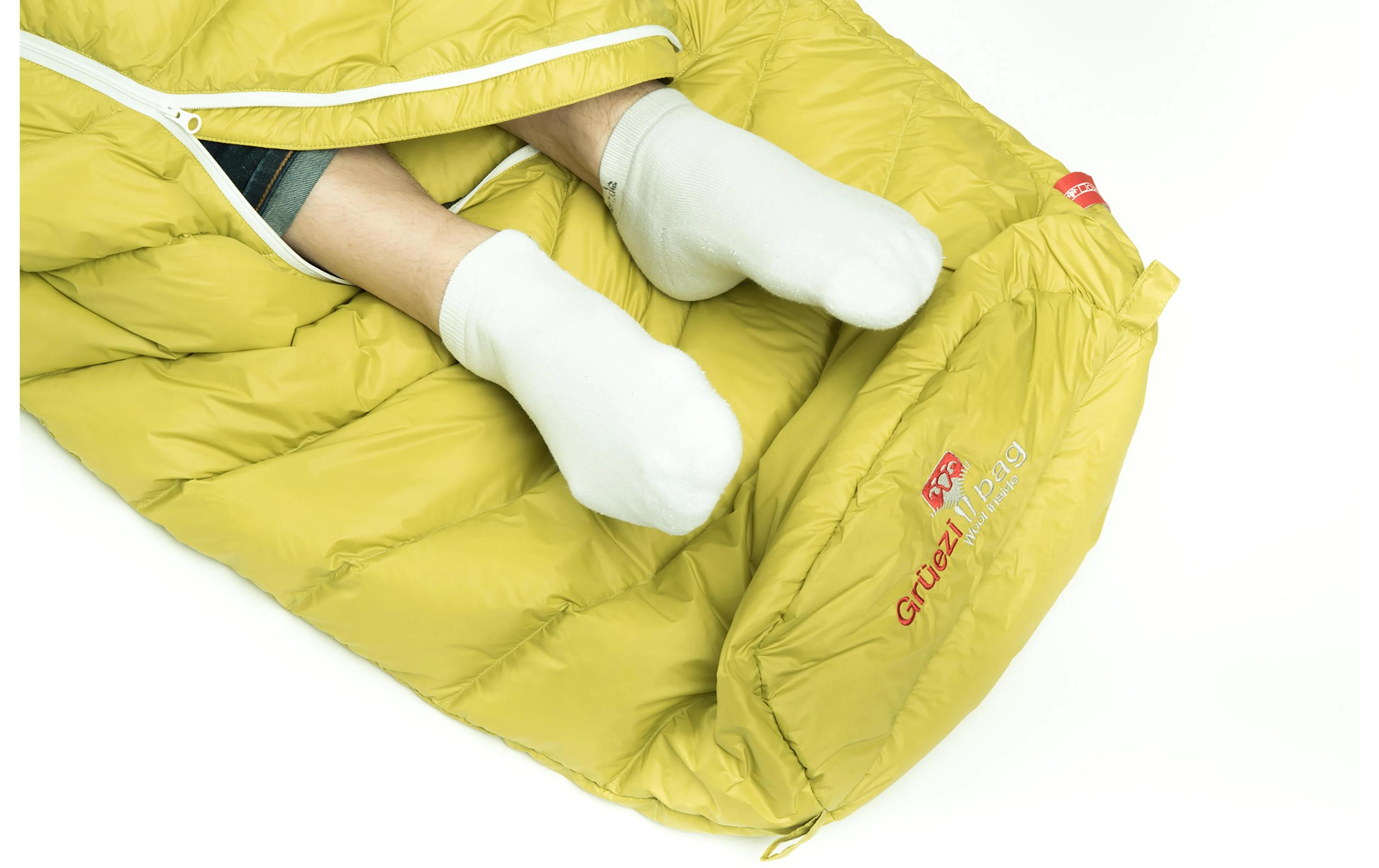 Grüezi Bag Schlafsack Biopod DownWool Extreme Light 185 Warm Olive