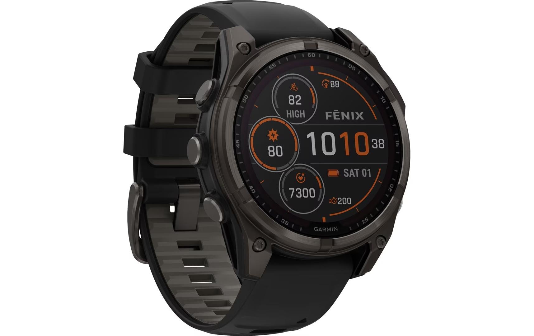 GARMIN Sportuhr Fenix 8 Solar Sapphire, 47 mm Schwarz GARMIN Sportuhr Fenix 8 Solar Sapphire, 47 mm Schwarz
